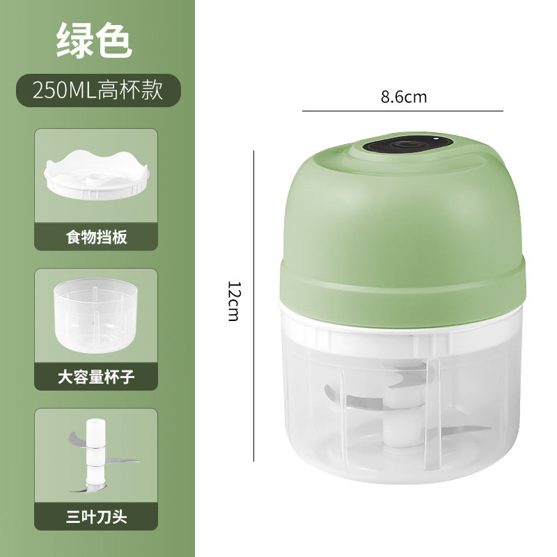 Garlic masher for homesmall electric garlic masher kitchen wireless meat grinder infant portable food supplement food processor