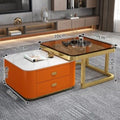 Rock slab coffee table living room for homenew arrivalpopularaccessible luxuryclassy table square folding marble small apartment tea table