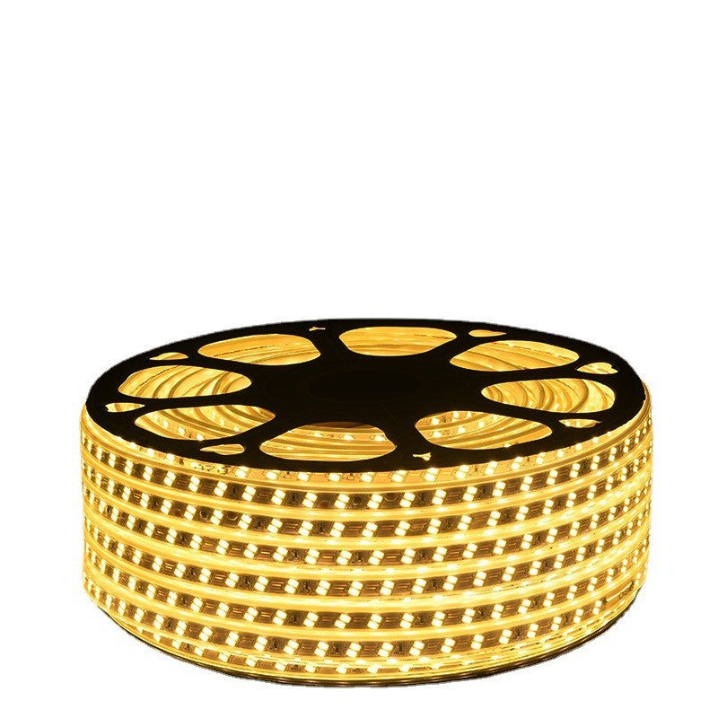 Household outdoor waterproofled light strip super bright white light strip outdoor exterior wall construction site tunnel lighting 220v