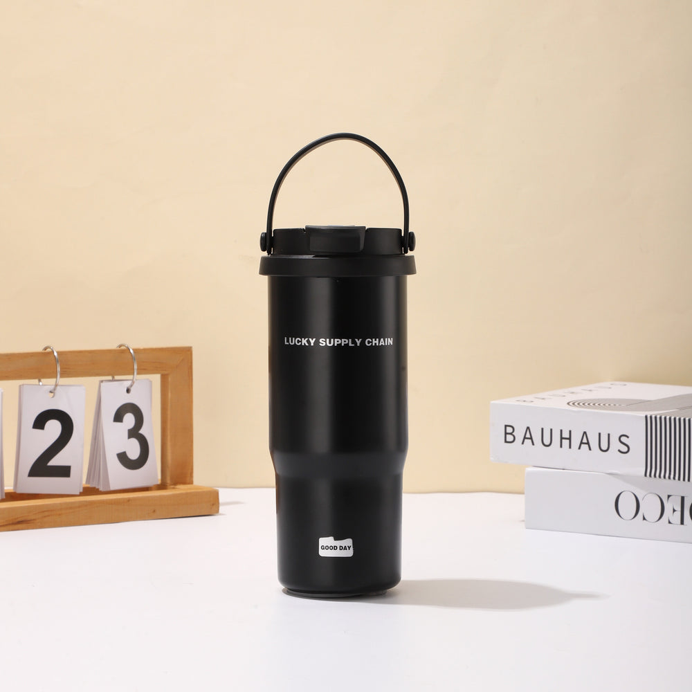 Twilight double drink 316 stainless steel thermos cup large capacity good looks office straw ice cup car tumbler