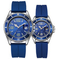 couple fashion sports green water ghost quartz watch casual silicone student quartz watch life waterproof