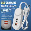 110v usb fast charging power strip - us plug, 5 usb ports, travel adapter for vietnam, southeast asia, thailand, taiwan, and the united states