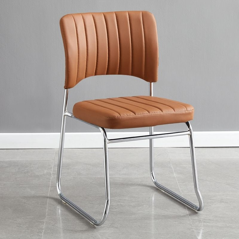 Minimalist ergonomic office chair for conference reception, comfortable for extended sitting, staff computer chair - default option: other plastic