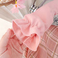 Girls' long-sleeve dress - spring/autumn collection - baby & toddler - cartoon mushroom & gingham floral print - tulip princess dress