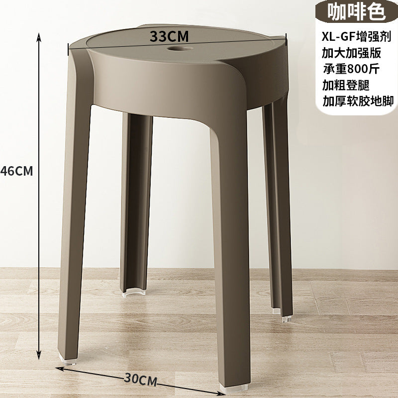 Scandinavian plastic chair thickenedfor home stool restaurant dining table chair casual desk study classy back chair bench