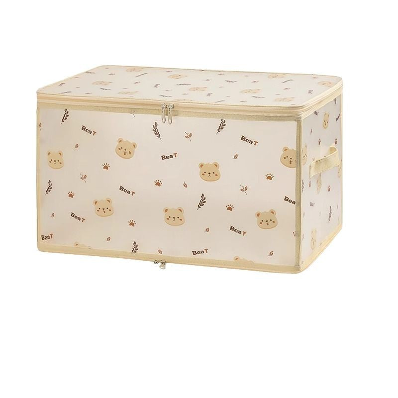 Clothes storage box Household large-capacity foldable storage box Pants layered finishing box Wardrobe storage artifact