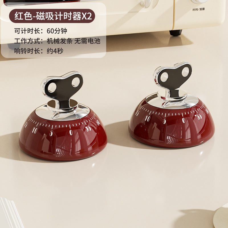 Magnetic mechanical timer - visual timer for kitchen, study, and kids' self-discipline time management