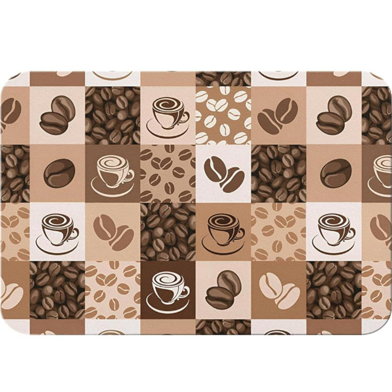 Kitchen drain mat diatom mud tableware drying mat countertop bar water-absorbent heat-insulating table mat coffee machine non-slip mat