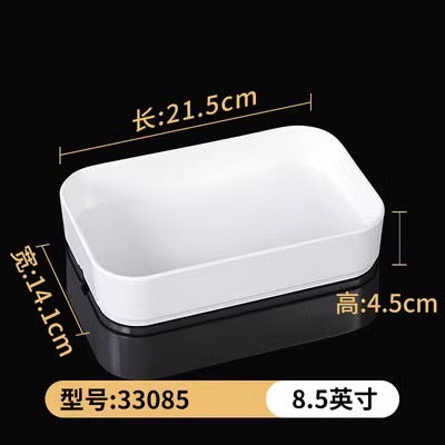 Fat beef plate melamine hotpot restaurant buffet plate tableware barbecue plate commercial side dish dish lettuce bucket haidilao
