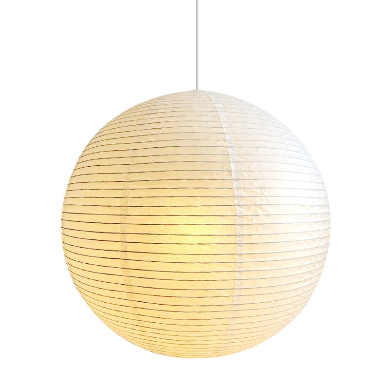 Wabi Silent Wind Ball Japanese Retro Paper Lamp Ball Bedroom Restaurant Clothing Store Xuan Paper Homestay Fenoguchi Yong Chandelier