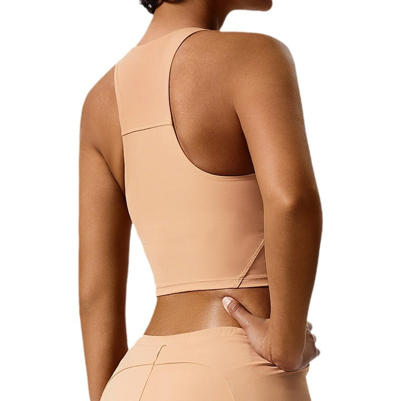 New arrivalenvironmental-friendly renewable nylon fabric sexy running tennis top summer table tennis yoga vest for women