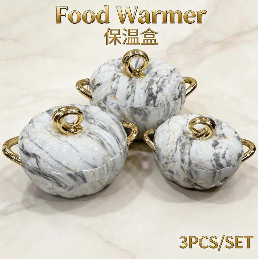 Food warmer container new arrival thermal lunch box export cross-border 3pcs thermal box thermal tableware