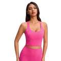 High-impact sports bra for women, shockproof, push-up, racerback tank top, suitable for running, outdoor wear, fitness, and yoga. model: yg-1011