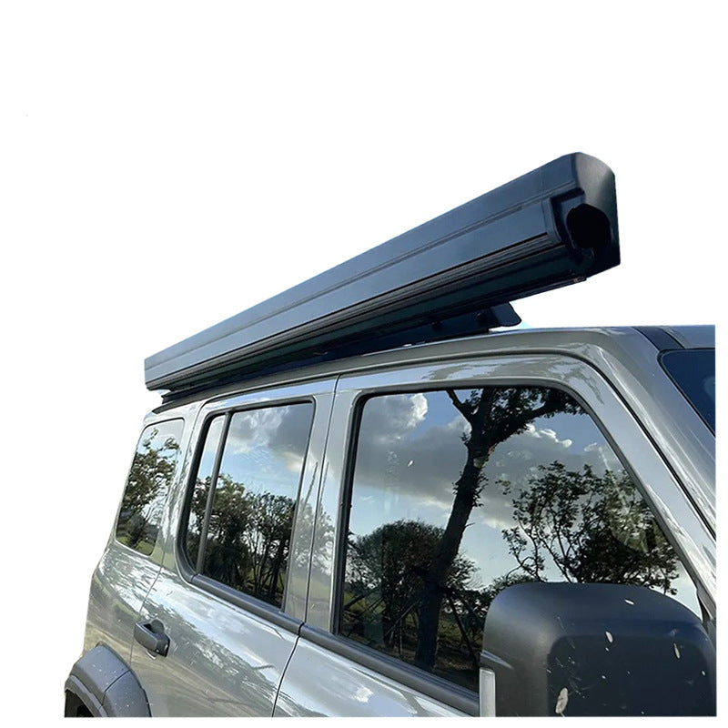 Dc12v rv electric retractable awning aluminum alloy retractable trailer rv awning vehicle canopy