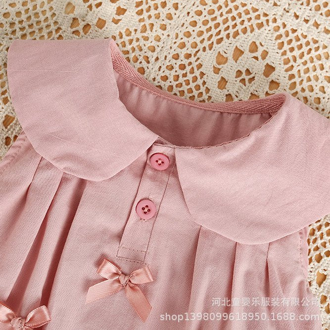 New arrivalsummer bag butt baby girl cute khaki infant one year old clothes cute triangle clothes thin style for going out