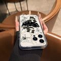 Suitable for apple 17promax gothic graffiti angel puppy phone case iphone16 cute 15/14 anti-fall