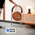 Retro scandinavian foldable chair small apartment for homesolid wood dining chair chair casual modern restaurant casual back chair
