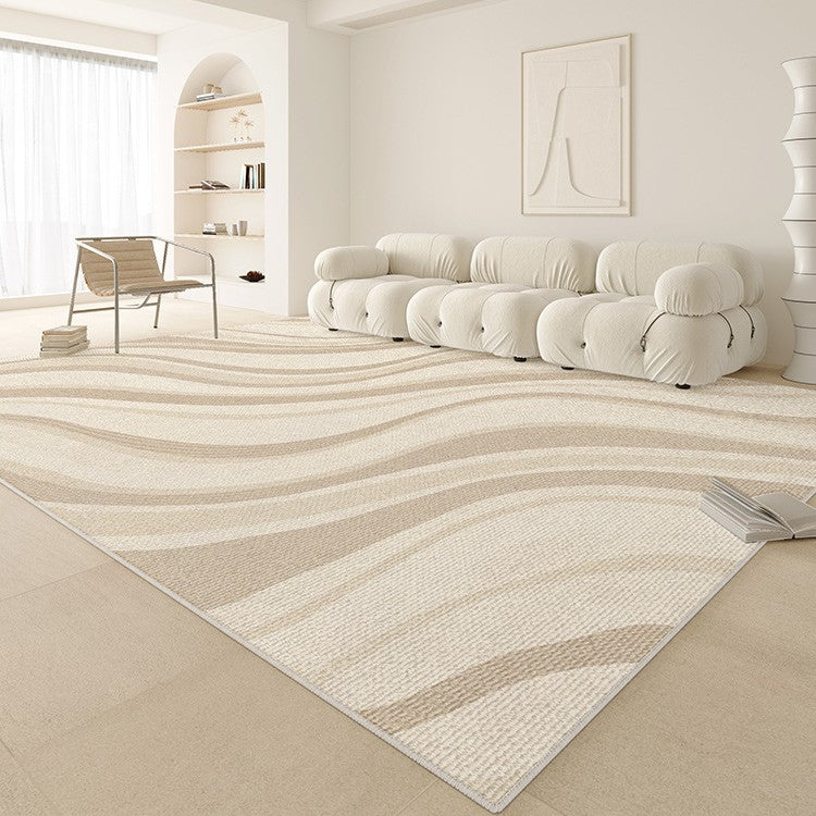 Distribute living room carpets  new style no-wash and wipeable sofa cream style waterproof bedroom bedside high-end floor mat