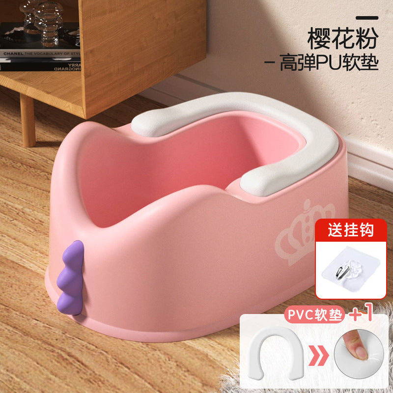 Kids' potty training wash basin - baby plastic girl's toilet training seat - infant squatting wash basin for gentle cleansing