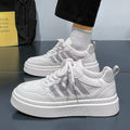 Men's shoes 2025 new winter breathable casual skate shoes versatile thick-soled shoes men's sports student white trendy sneakers