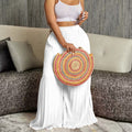 C8536 cross-border independent station new arrival summer european and american women's fashion elegant pleated pants high waistexport wide leg pants