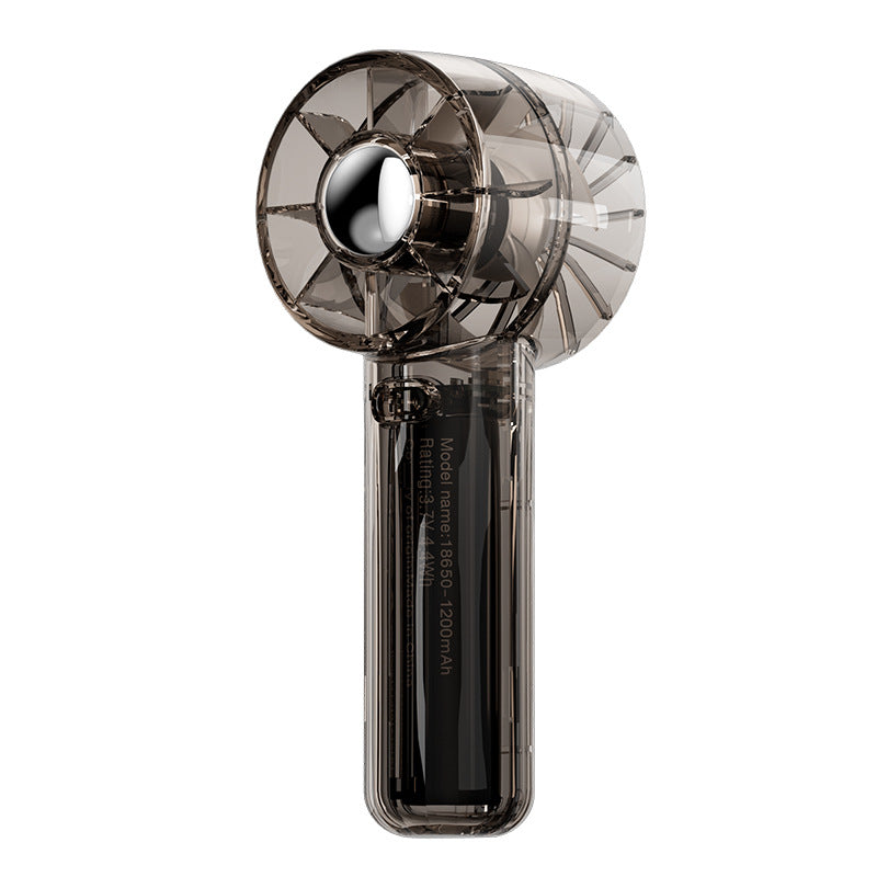 new transparent handheld fan - outdoor usb rechargeable high-velocity portable turbine mini fan - wholesale