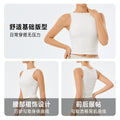 Jinke tight double-layer yoga vest sleeveless outweareasiest for matchcasual fitness wear running beautiful back sports tops