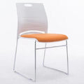 White backrest + orange soft cushion