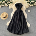 Frenchniche stylesense of design knot sexytube topdress women's beach vacation dress long dress spring summer