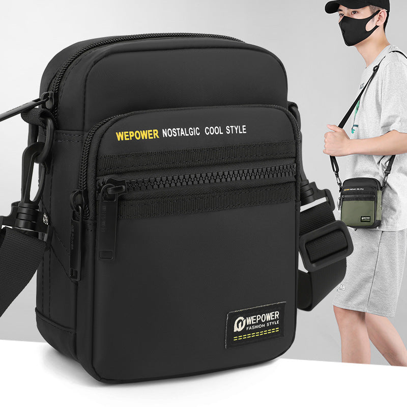 New Men's Casual Crossbody Bag Multifunctional Outdoor Shoulder Bag Waist Bag Trendy Brand Small Satchel Wear Belt Hang Bag