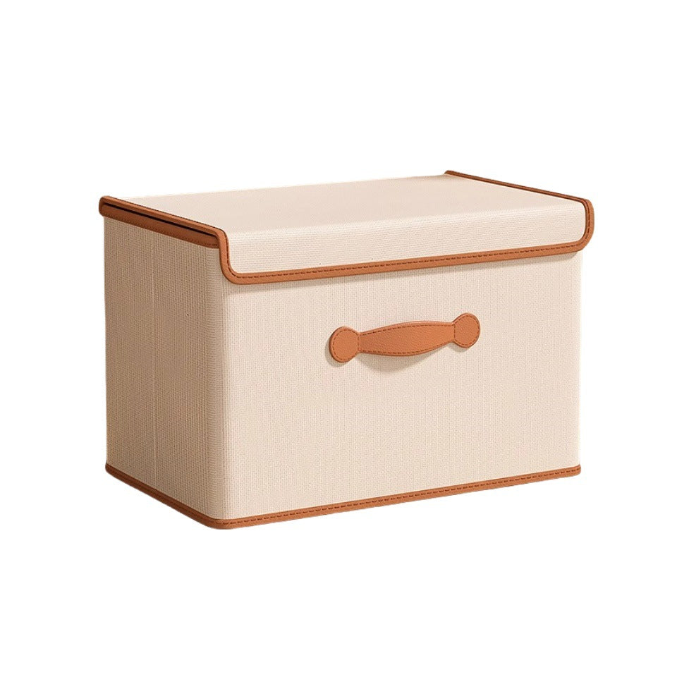 Oxford cloth flip cover dustproof folding fabric storage box clothing storage box wardrobe clothing sorting box storage storage