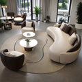 Luxury-style hotel lobby office lounge area reception sofa beauty salon hallway meeting reception curved sofa