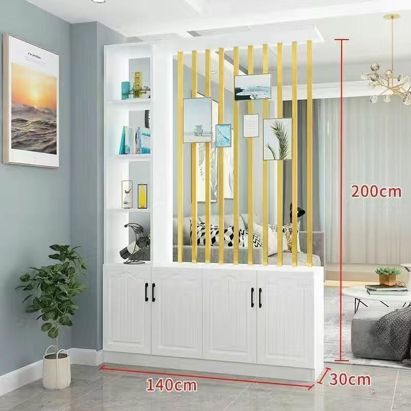 Entrance door shoe cabinet, entrance cabinet, all-in-one screen partition, living room cover, wine cabinet, storage rack, prosperous decoration cabinet