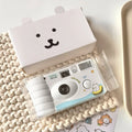 Self-deprecating bear film disposable point-and-shoot camera color black and white retro negative film with flash - birthday gift