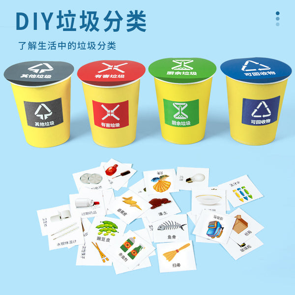 Science experiment DIY garbage sorting children's handmade primary school students kindergarten technology small production material package set