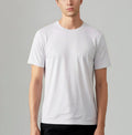 New arrival: cross-border, skin-friendly, quick-dry men's crew neck t-shirt - perfect for sports, casual wear, and versatile use: basketball, tennis, hiking, and commuting