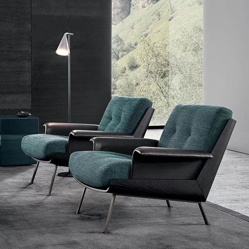 Daiki single sofa chair - luxury, solid wood, lazy chair for living room, bedroom, leisure, balcony lounger - trending designer piece