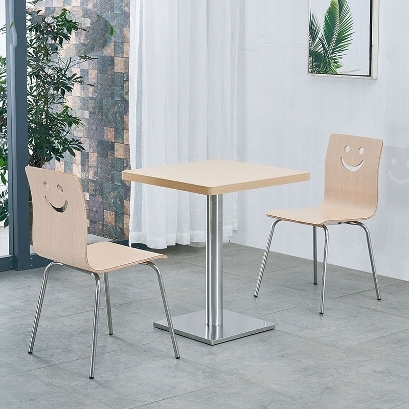 Burger restaurant table, restaurant table, snack fast food restaurant table and chair, milk tea shop staff canteen table and chair combination for commercial use