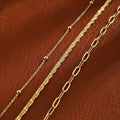 Amazon cross-border fashion minimalist stainless steel round bead anklet - elegant, multi-layered chain, unique gift for best friends