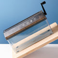 A4 manual paper shredder - small office shredder for a5 paper, invoices, contracts, and confidential documents - shreds into strips
