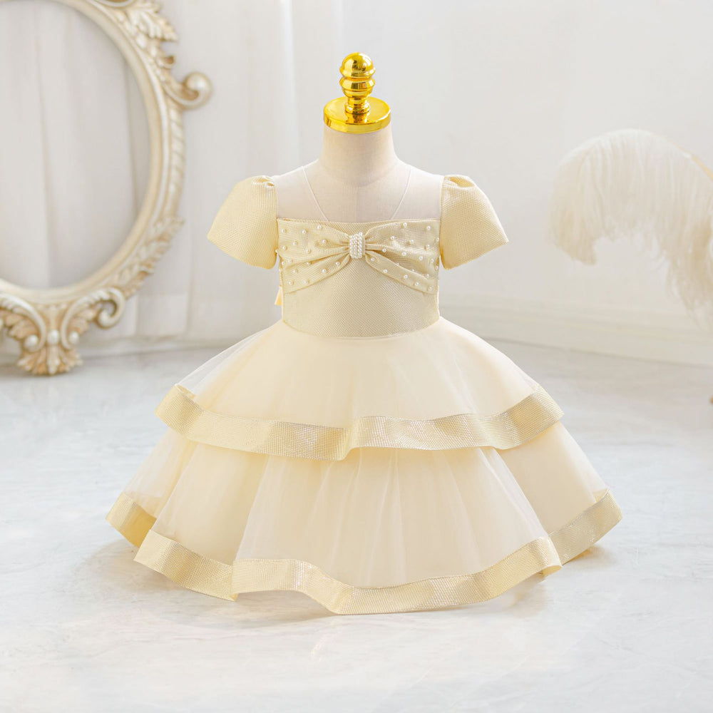 Export ready-made children's dress bows princess dress baby girl birthday party dress flower girl