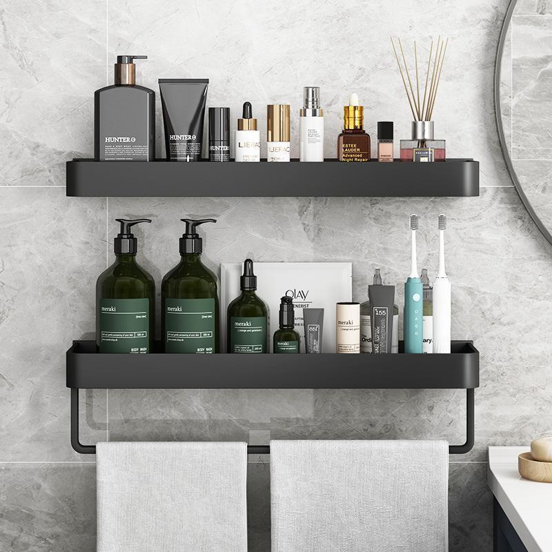 Bathroom storage rack, no punching toilet, bathroom wall towel storage rack, bathroom sink wall-mounted
