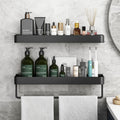 Bathroom storage rack, no punching toilet, bathroom wall towel storage rack, bathroom sink wall-mounted