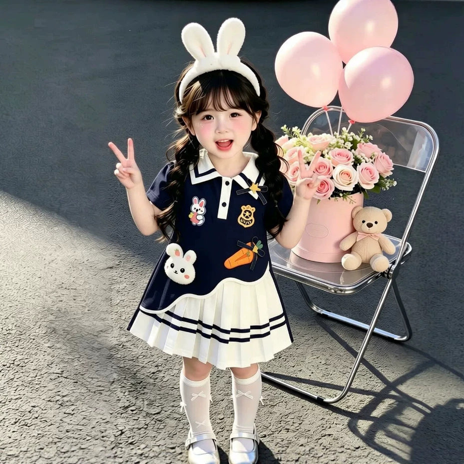 【dropshipping】 pleated skirt new arrival: kids' casual chic summer princess dress - super cute and trendy