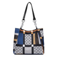 2025 new women's large capacity tote bag - stylish and versatile shoulder bag - color block minimalist design - mommy bag