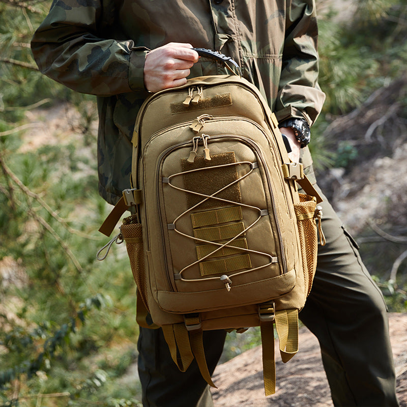 Outdoor sports mountaineering bag large capacity Oxford cloth camouflage tactical backpack men's large capacity multi-compartment backpack