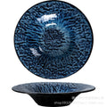Japanese retro kiln-change high-value western food soup plate business hotel restaurant high-grade creative straw hat plate deep plate