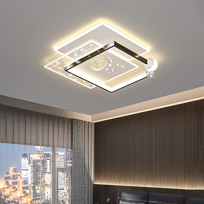 Living room light modern simple atmosphere led ceiling light 2025 new whole house package combination Guangdong Zhongshan lighting