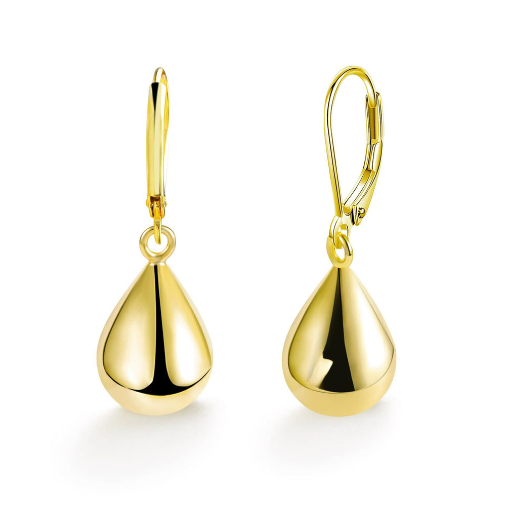 aliexpress hot-selling teardrop electroplated silver earrings for women - wholesale