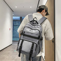 Schoolbag travel cool street junior high school boys multi-layer high school students college students large capacity burden reduction backpack